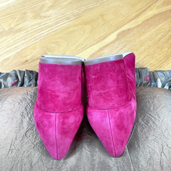 Talbots Heels Suede Chunky Mid Heel Pumps in Red (8.5 M) - Picture 6 of 9